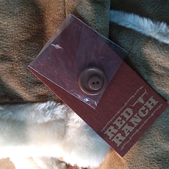 Red Ranch cowboy 🤠 western thick leather trench coat 2XL nwt Yellowstone - Picture 5 of 5